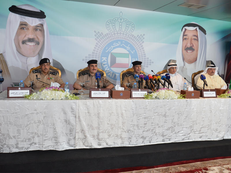 معرفي متحدثاً خلال المؤتمر الصحافي بحضور الحشاش والمعيلي والحبيب والزيد