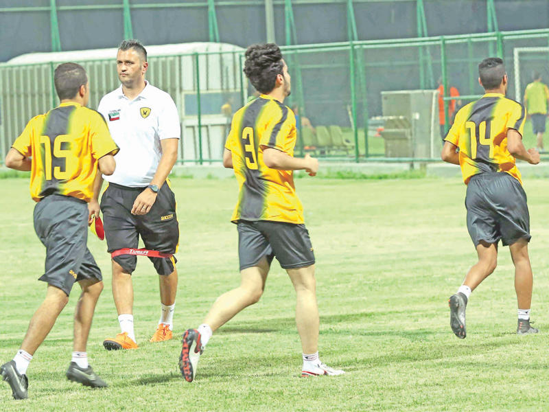 جانب من تدريبات الأصفر