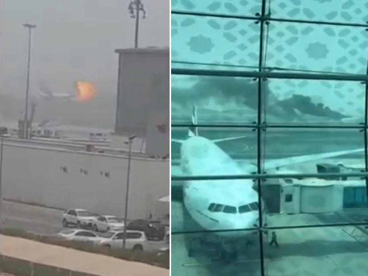 صور مقتطعة من مقطع فيديو انتشر على وسائل التواصل الاجتماعي