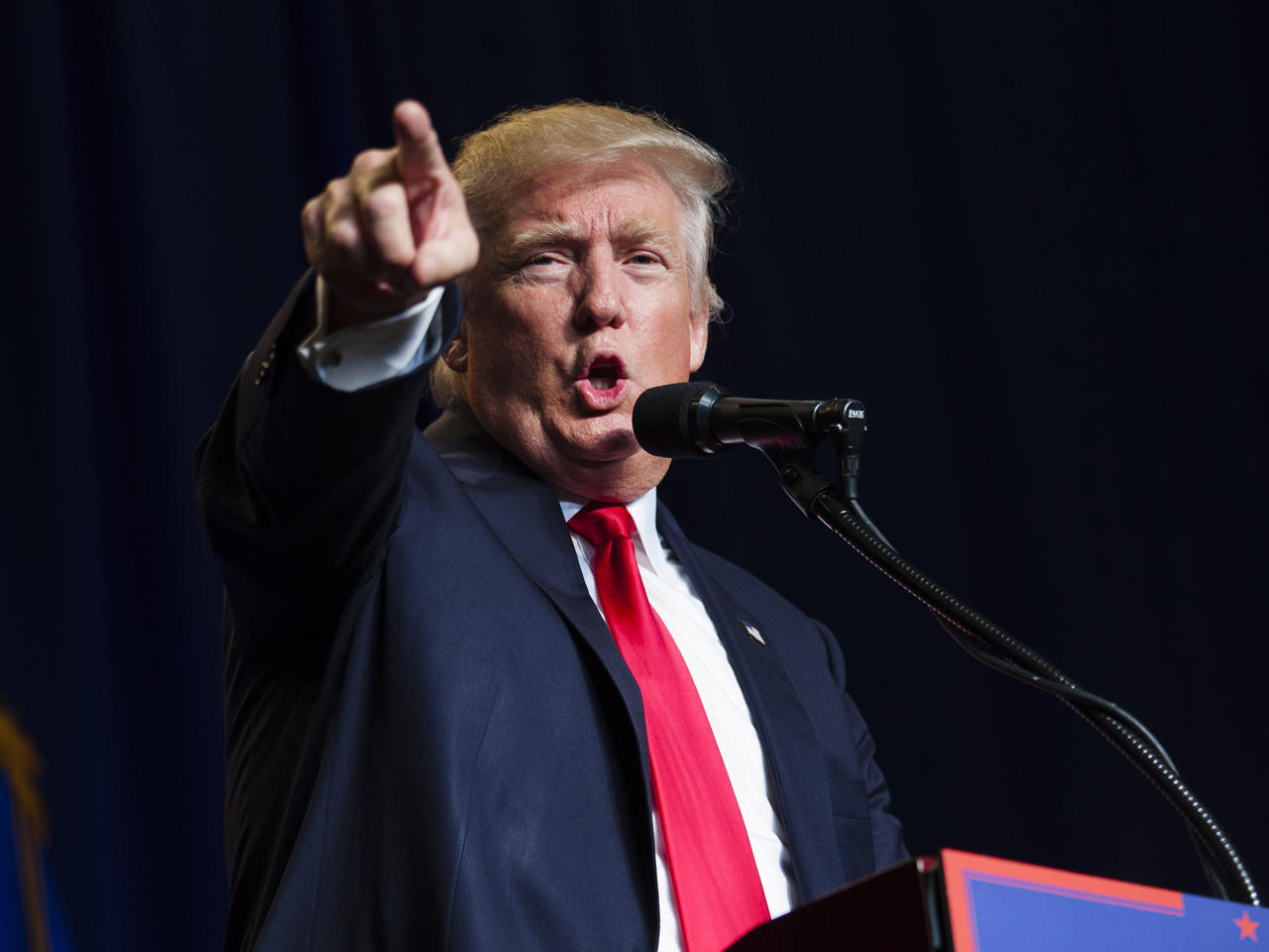 ترامب في تجمع انتخابي بولاية ويسكونسن