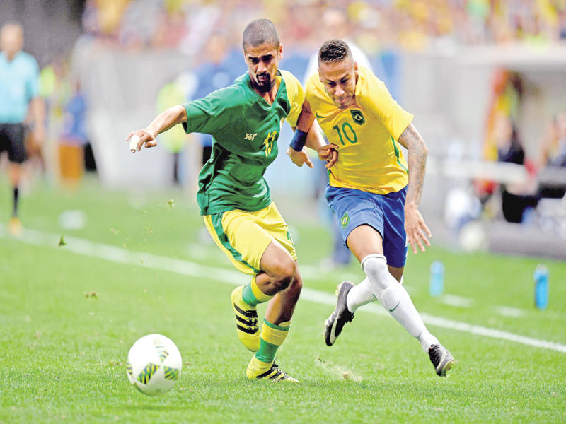 نيمار في لقاء البرازيل الماضي