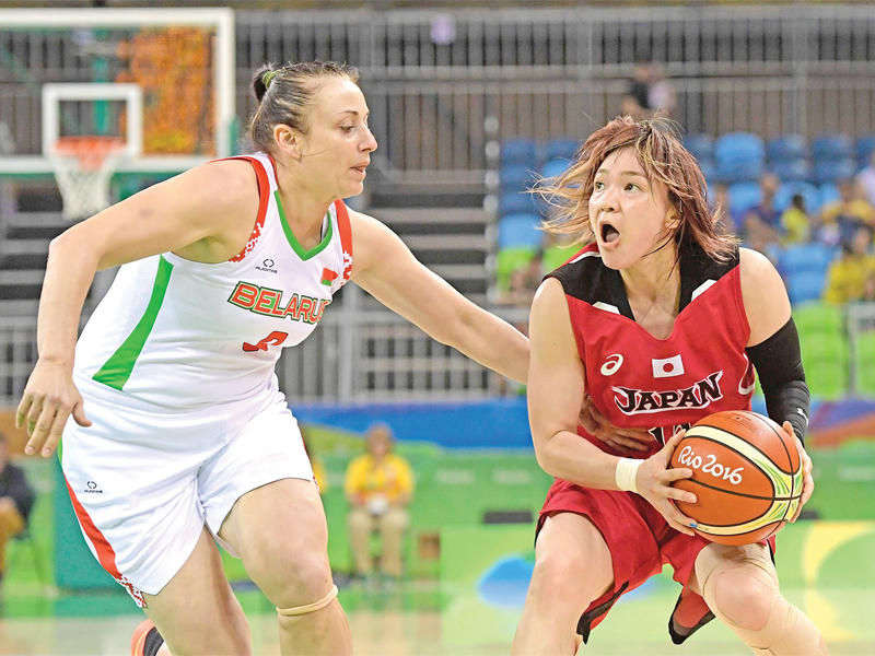 جانب من مواجهة بيلاروسيا واليابان