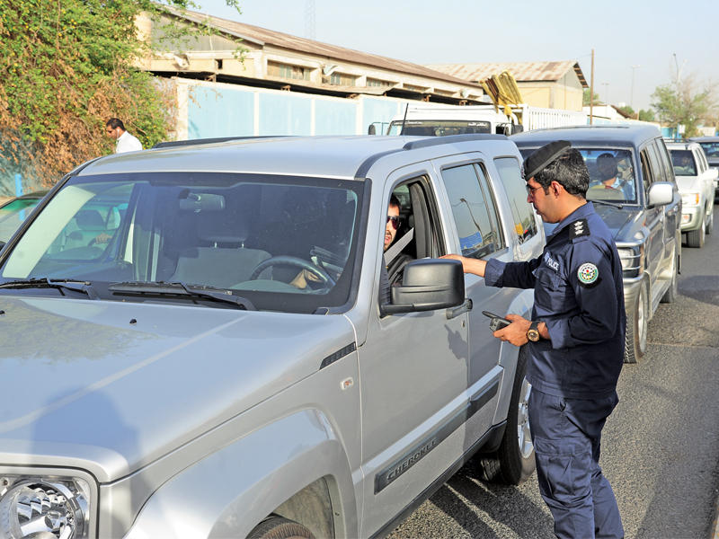 جانب من الحملات المرورية