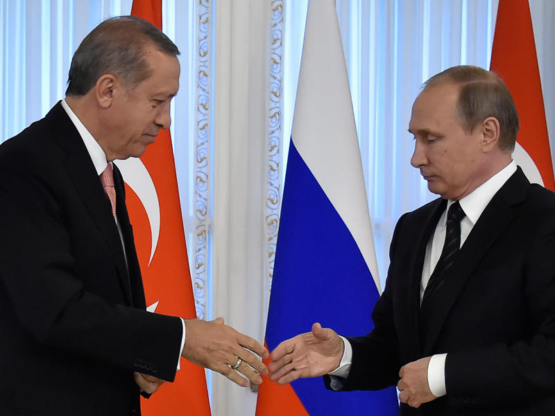بوتين واردوغان في موسكو