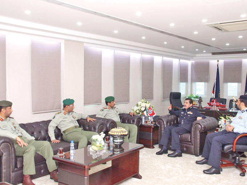 المكراد مستقبلاً وفد الحرس الوطني