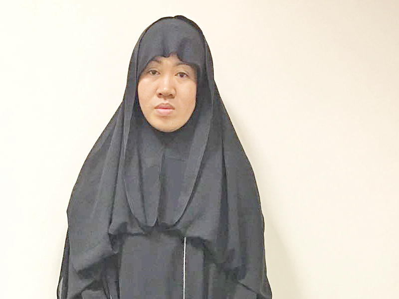 الوافدة الفلبينية المتهمة بالانتماء الى تنظيم داعش