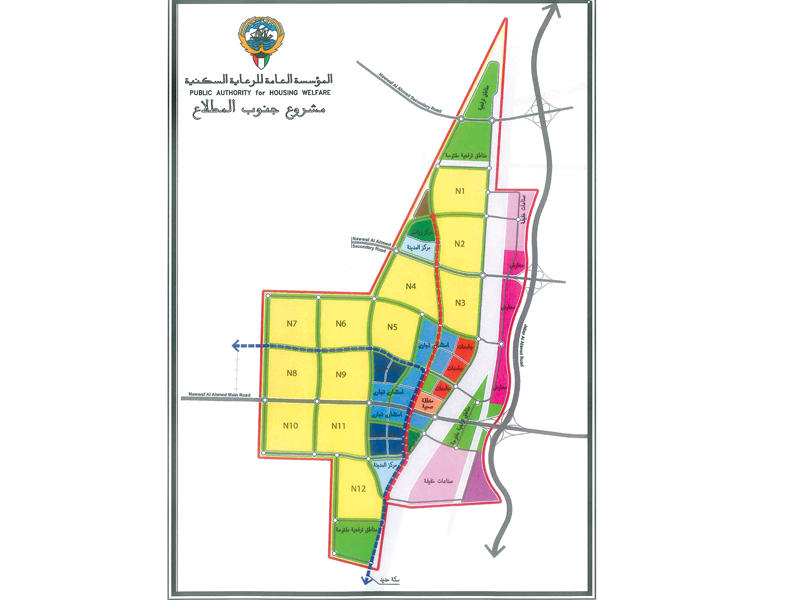 خريطة مدينة المطلاع