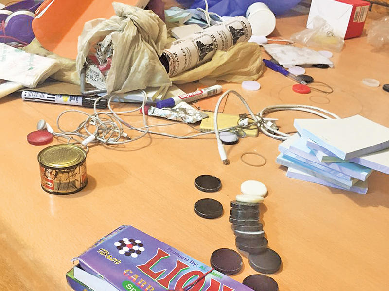 أدوات القمار المضبوطة