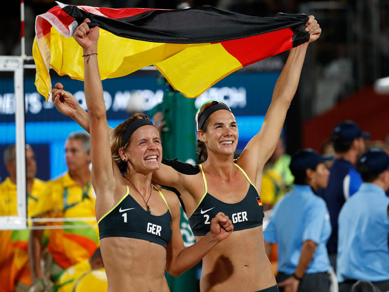 فرحة ألمانية بعد الفوز على البرازيل