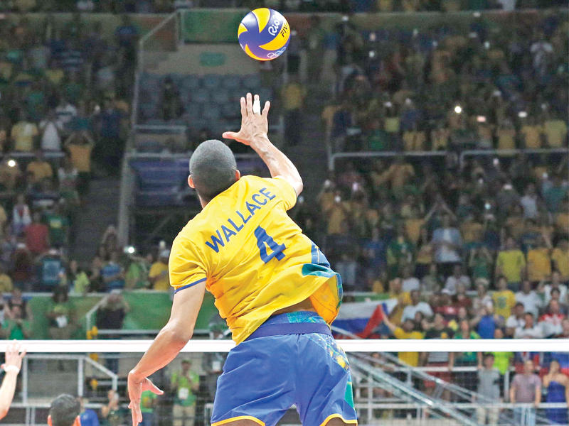 جانب من لقاء البرازيل وروسيا