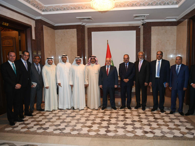 رئيس مجلس الوزراء العراقي د. حيدر العبادي خلال لقائه الوفد الصحافي الكويتي