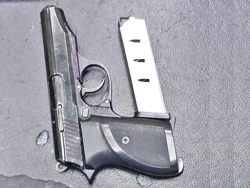 السلاح الناري المضبوط بحوزة العراقي