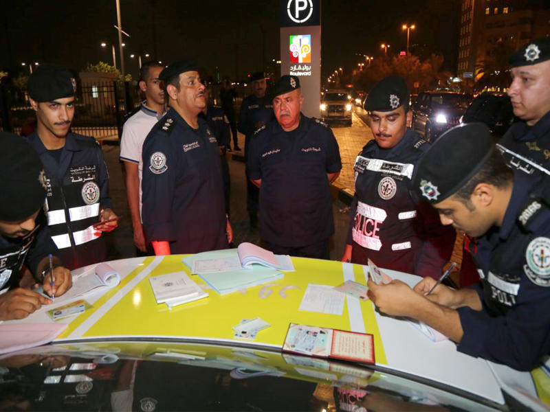 جانب من الحملة المرورية