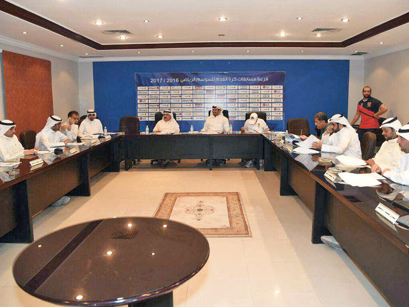 الفضلي مترئساً اجتماع لجنة المسابقات