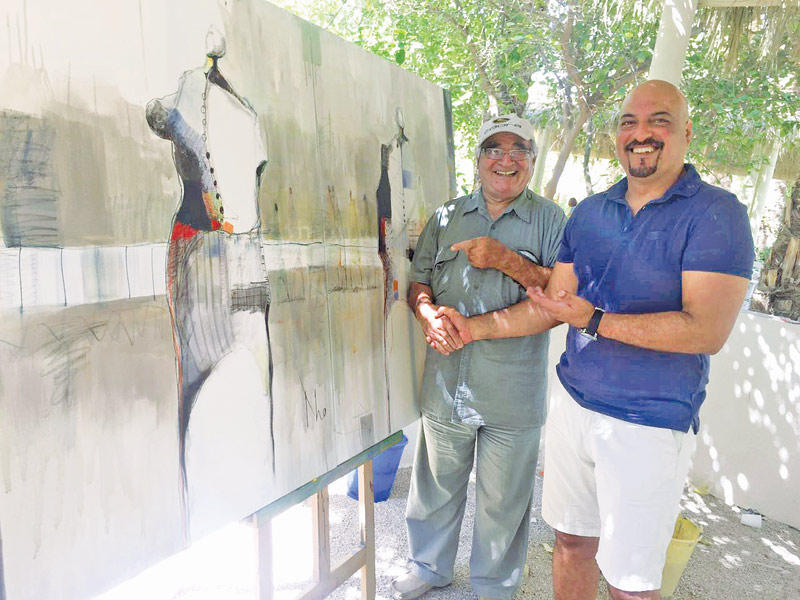 الشطي مع إبراهيم قسطني