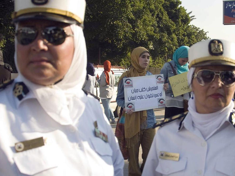 شرطيات مصريات في صورة أرشيفية 