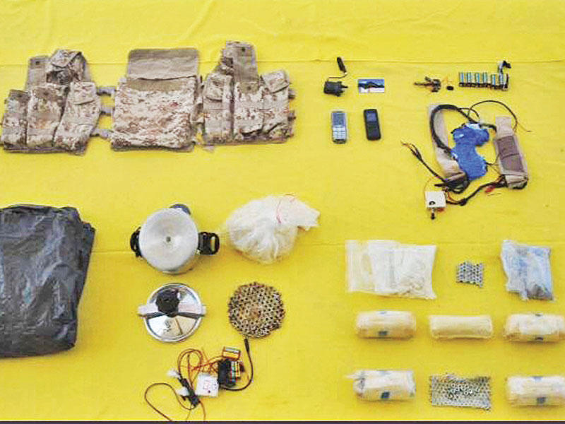 معدات مضبوطة تستخدم في تصنيع أحزمة ناسفة t(واس)n