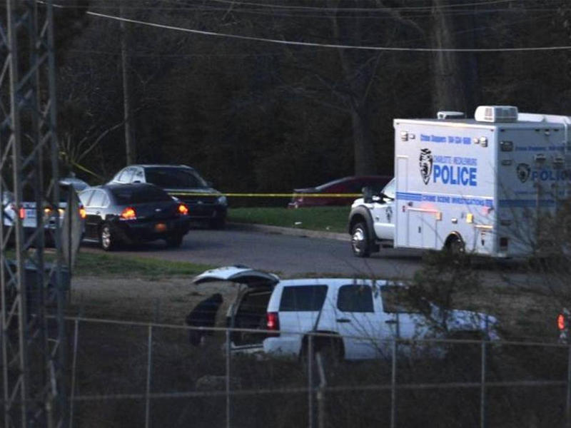 موقع الحادث في شارلوت بولاية كارولاينا الشمالية