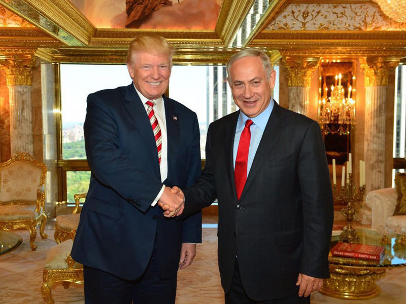 نتنياهو ملتقياً ترامب في نيويورك