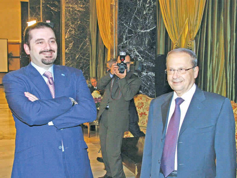 الحريري وعون (أرشيف)