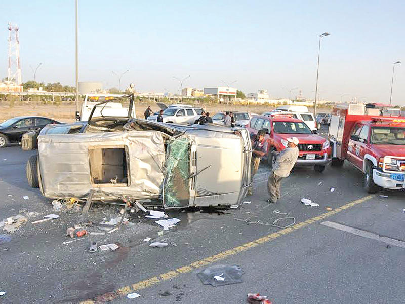 المركبة بعد الحادث