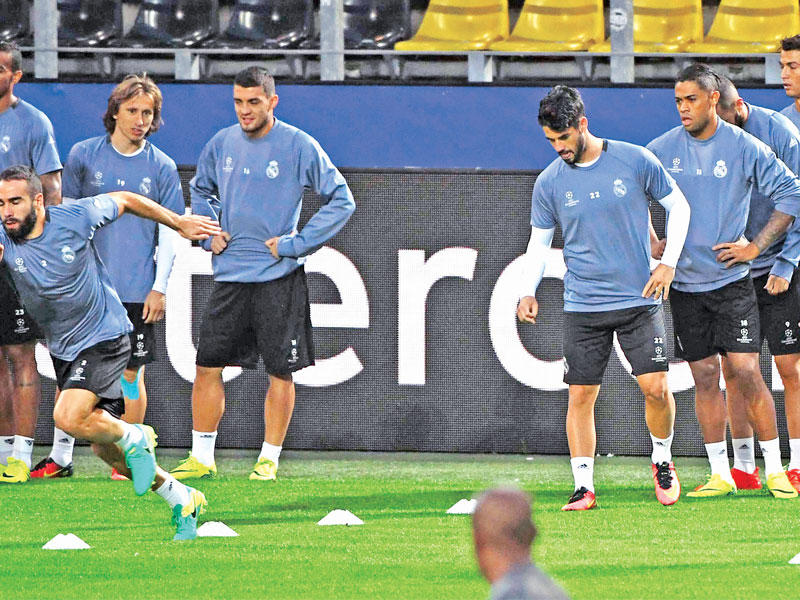 جانب من تدريبات ريال مدريد