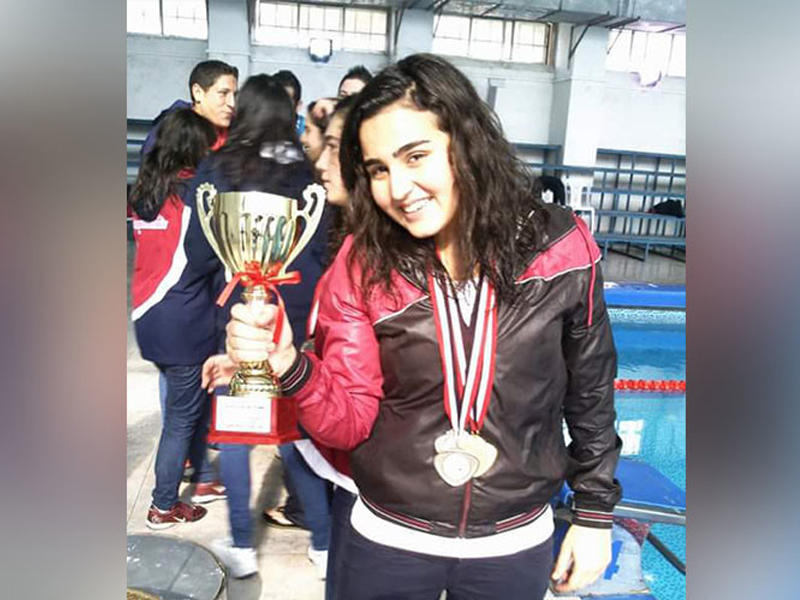 بطلة سوريا للسباحة للمسافات القصيرة ميراي هندويان