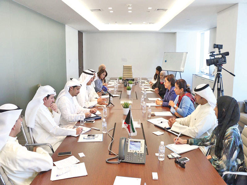 الحمود خلال  مباحثاته مع «الأمم المتحدة الإنمائي» 