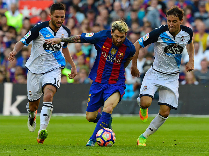 ميسي خلال اللقاء