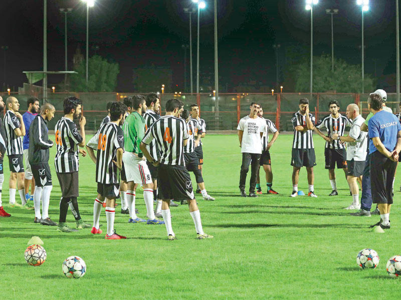 جانب من تدريبات سابقة لنادي خيطان