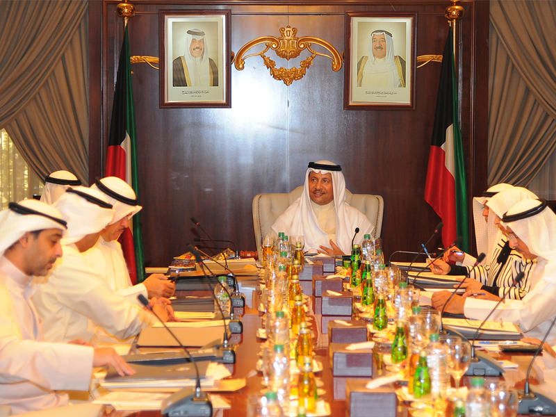 جانب من اجتماع مجلس الوزراء أمس 