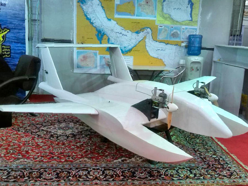 صورة للطائرة التي كشف عنها الحرس الثوري
