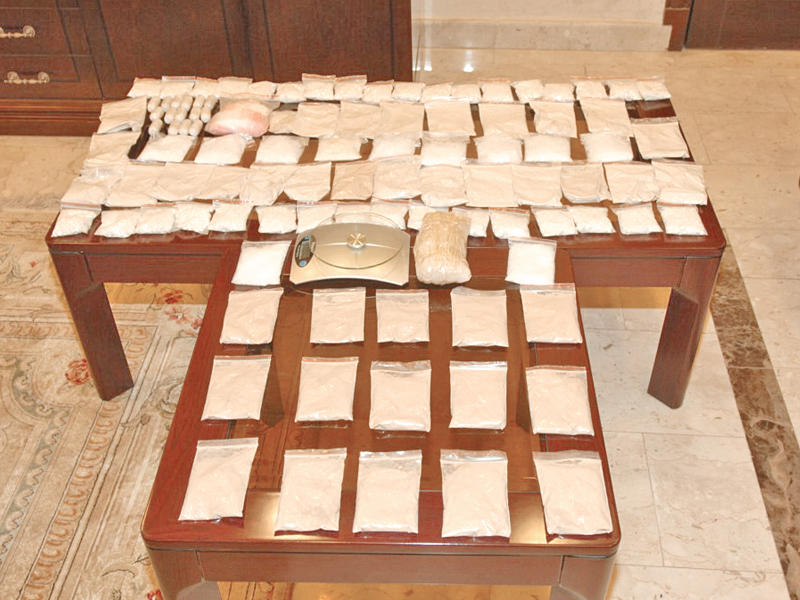 جانب من المضبوطات