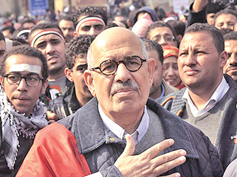 البرادعي في صورة أرشيفية 