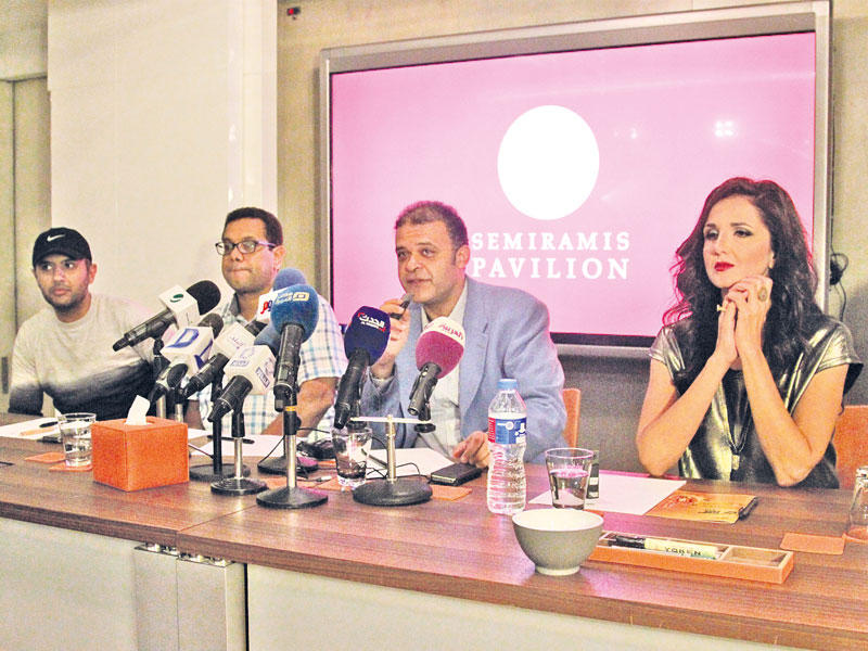 جانب من المؤتمر الصحافي للمهرجان