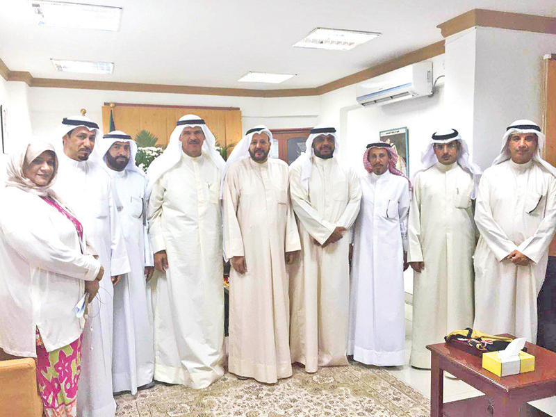 الحمود والمنصور وحاكم مع إدارة برقان