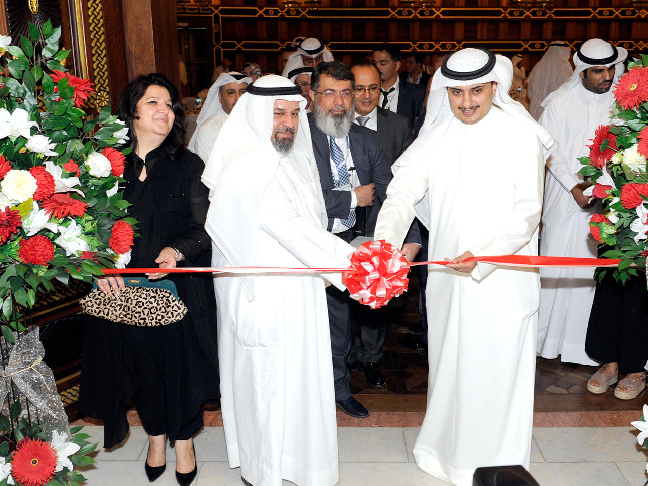 المنفوحي أثناء افتتاح مؤتمر ومعرض الكويت السادس للمباني الخضراء