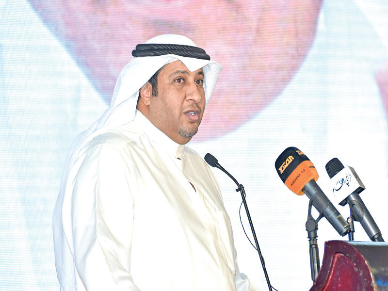 الحميدي متحدثاً في افتتاح مقره