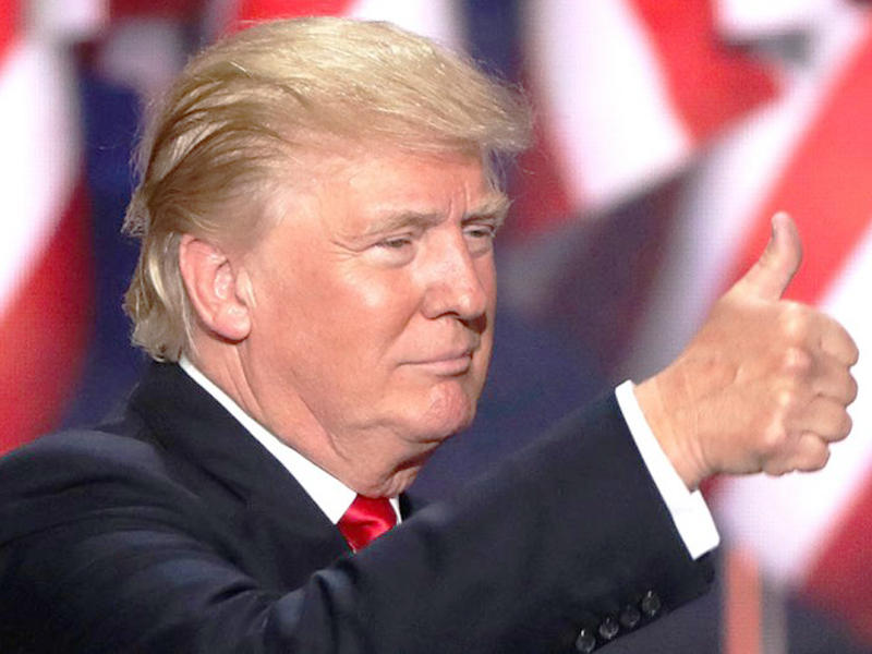 فرحة ترامب بفوزة