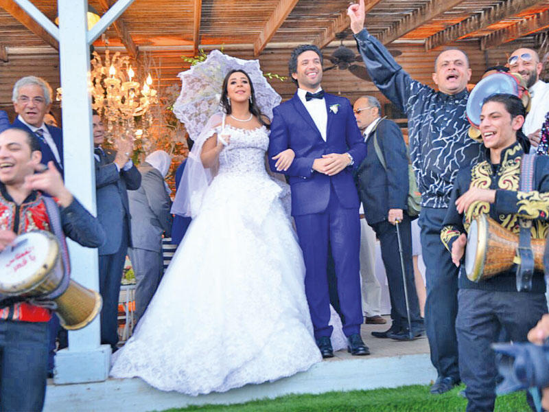 حسن الرداد وإيمي في حفل زفافهما