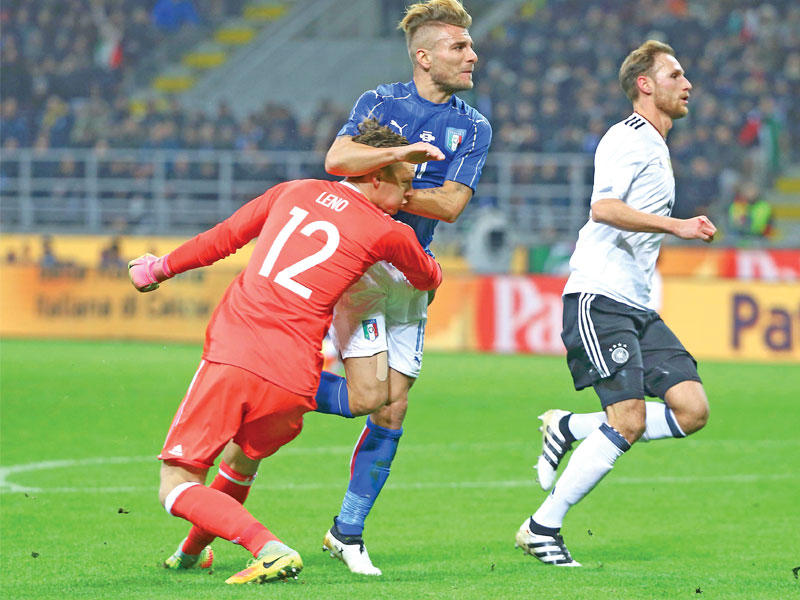 صدام بين إيموبيلي نجم ايطاليا ولينو حارس ألمانيا