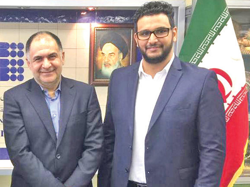 محمد خدادي والزميل ناصر المانع 