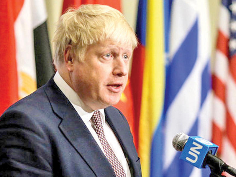 وزير الخارجية البريطاني بوريس جونسون
