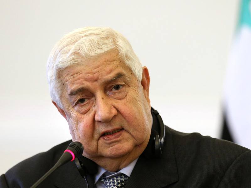 وزير الخارجية السوري وليد المعلم