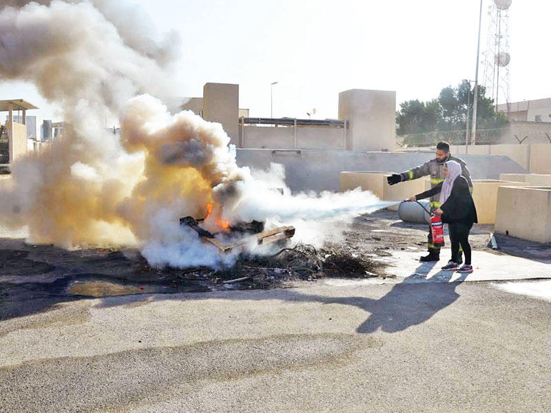 جانب من التدريبات