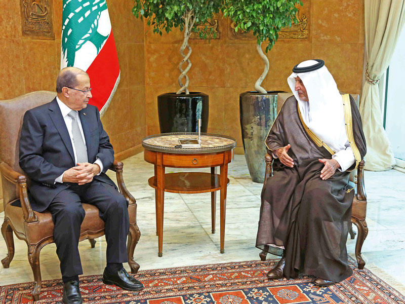 الأمير خالد الفيصل والرئيس عون في بعبدا أمسt(دالاتي ونهرا)