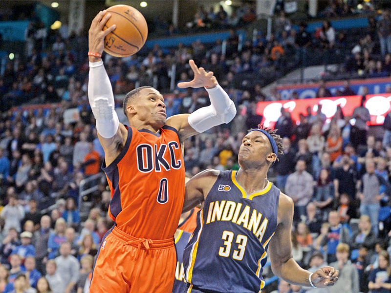 جانب من لقاء أوكلاهوما وبيسرز