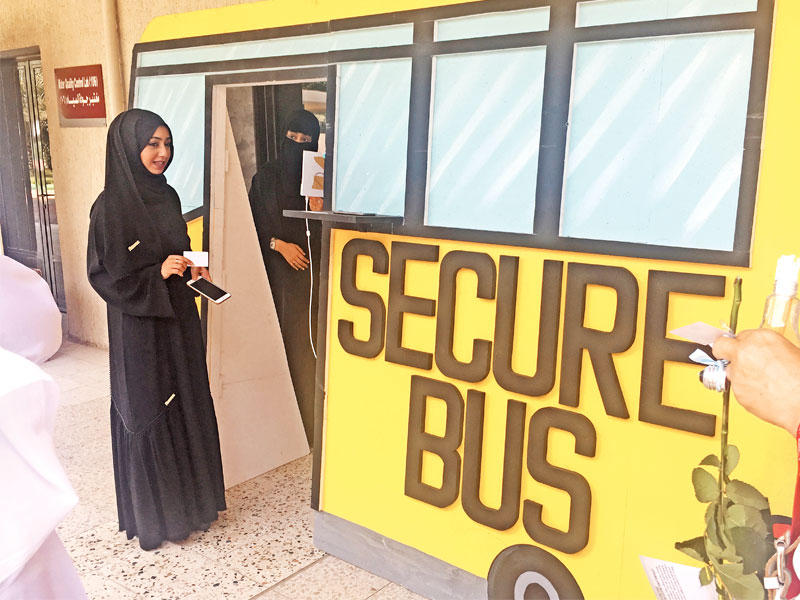 جانب من مشروع الطالبات