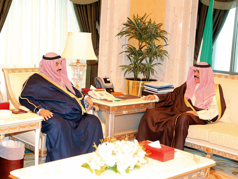 نائب الأمير مستقبلاً ناصر المحمد أمس