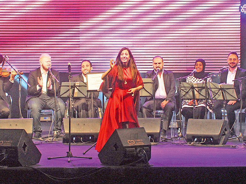 جانب من أمسية «ألف ليلة وعام»